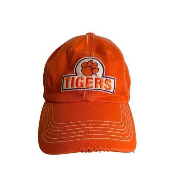 NCAA Clemson Tigers Collegiate Headwear Hat Adjustable Orange Hat. - Picture 1 of 7